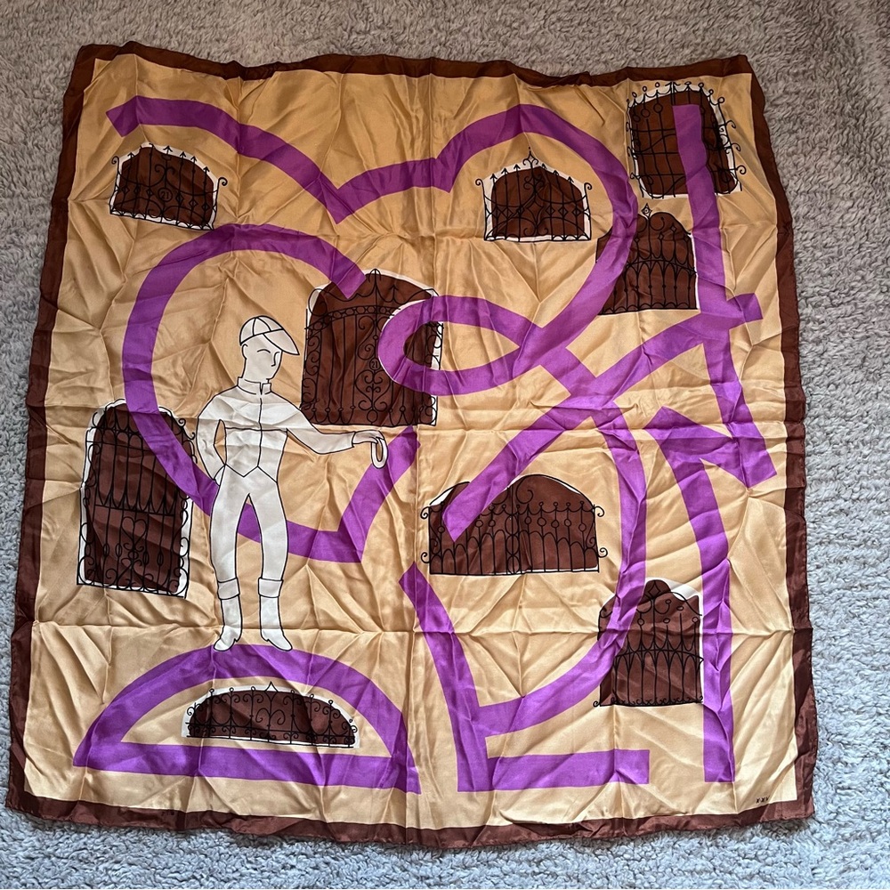 21 Club Silk Jockey Scarf. Jack& Charles RARE Gifted to good patrons Series XXV